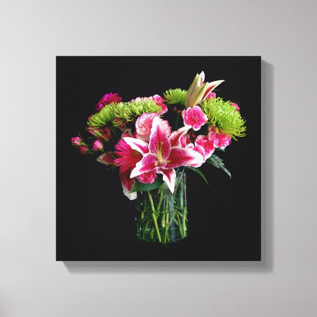 Lienzo Stargazer Lily Bouquet (Anverso)