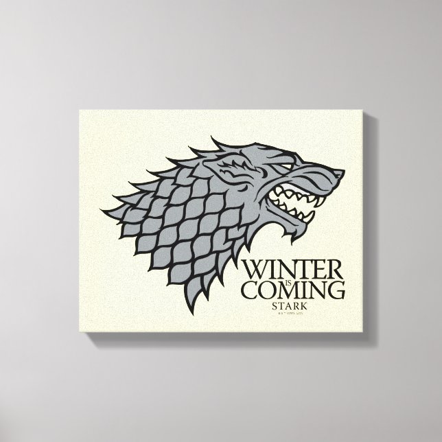 Lienzo Stark Sigil - Winter Is Coming (Anverso)