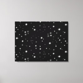 Lienzo Starlight Sparkles Black and White Stars