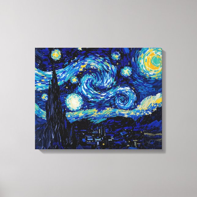 Lienzo Starry Night Sky Premium Wraped Canvas Wall Art (Anverso)