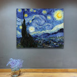 Lienzo Starry Night Sky Vincent van Gogh<br><div class="desc">Un bonito lienzo envuelto de pintura al óleo Starry Night (1889) de Vincent Van Gogh (1853-1890). Pintura que representa las vistas al exterior de la ventana desde su habitación en el sanatorio de Saint-Remy-de-Provence,  al sur de Francia.</div>