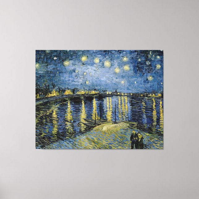 Lienzo Starry Night Vincent van Gogh (Anverso)