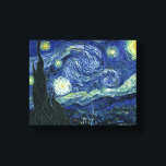 Lienzo Starry Night Vincent van Gogh Vintage Paintage Art<br><div class="desc">Vicente van Gogh (neerlandés, 1853 - 1890) Noche estrellada, 1889, Aceite sobre lienzo sin marco: 73 × 92 cm (28, 7 × 36, 2 pulgadas) Este cuadro representa la vista desde la ventana de orientación oriental de la sala de asilo de Van Gogh en Saint-Rémy-de-Provence, añadió. aldea idealizada. Ha estado...</div>