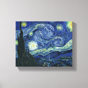 Lienzo Starry Night Vincent van Gogh Vintage Paintage Art