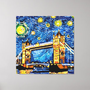 Lienzo Starry Starry Night Londres Inglaterra