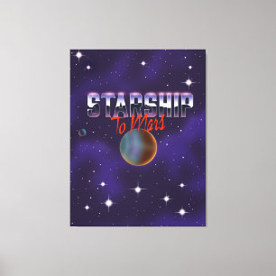 Lienzo Starship to Mars