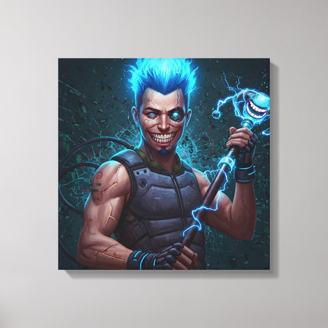 Lienzo Static Jester (Anverso)