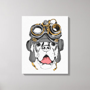 Lienzo Steampunk Boxer