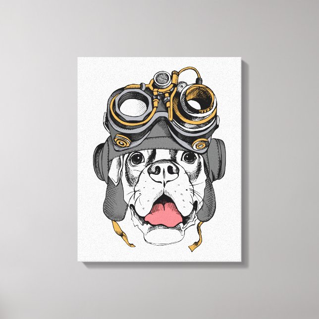 Lienzo Steampunk Boxer (Anverso)