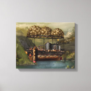 Lienzo Steampunk - Dirigible - El Arca de Noé original