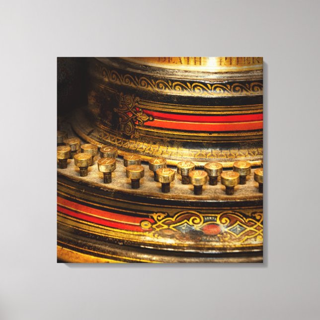 Lienzo Steampunk - Escritor de muerte (Anverso)