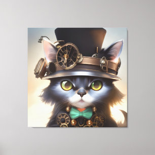 Lienzo Steampunk Kitten
