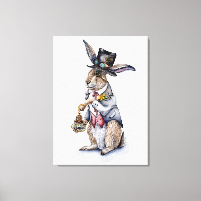 Lienzo Steampunk March Hare (Anverso)