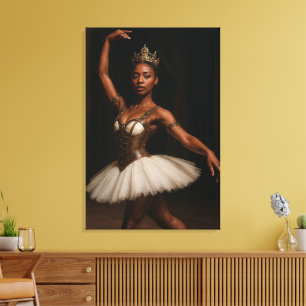Lienzo Steampunk Royal Ballerina Elegante Fantasía