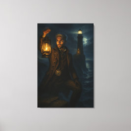 Lienzo Steampunk Victorian Fantasy Lighthouse Keeper