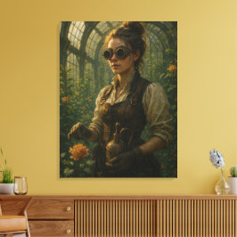 Lienzo Steampunk Victorian Gardener Art