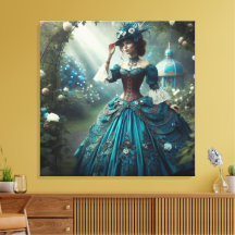 Steampunk Vintage Victorian Garden Lady
