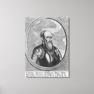 Lienzo Stefan Czarniecki, general polaco