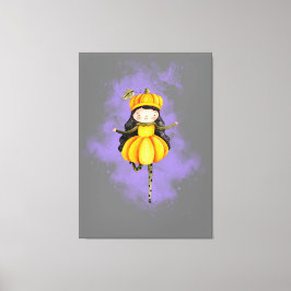 Lienzo Stellalunarts Calabaza Halloween Chica lindo