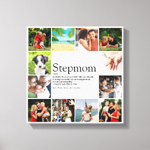 Lienzo Stepmama Stepmum Bonus Mom Definition Collage de f