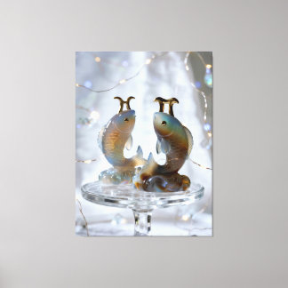 Lienzo Sternzeichen Fische Glasskulpturen