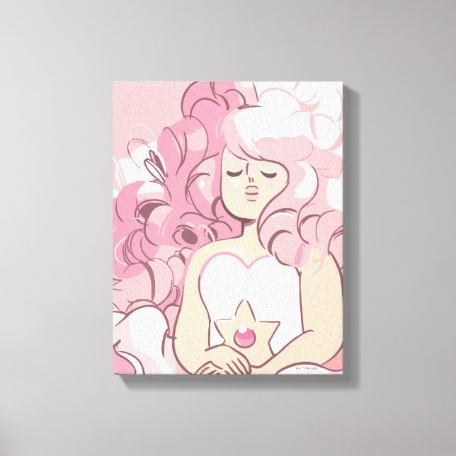 Lienzo Steven Universe | Rosa de Ilustracion de cuarzo (Anverso)