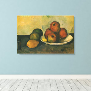 Lienzo Still Life with Apples de Paul Cezanne