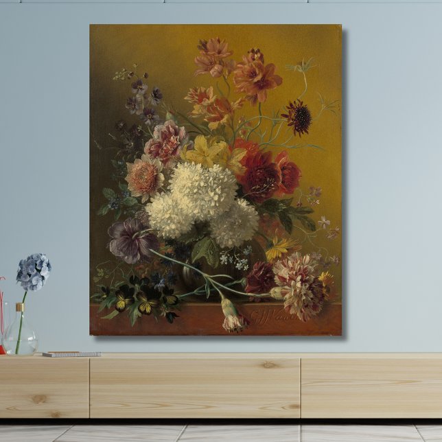 Lienzo Stilleven met Bloemen - Elegante Floral Vintage (Subido por el creador)