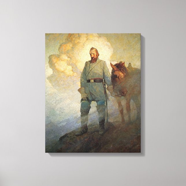 Lienzo Stonewall Jackson de N. C. Wyeth (Anverso)