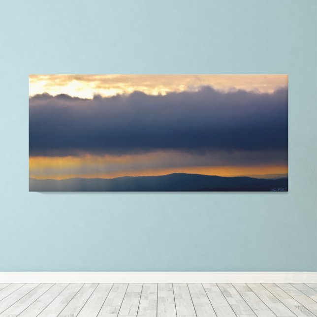 Lienzo Storm Shelf Cloud Hot Springs National Park AR (Insitu (piso de madera))