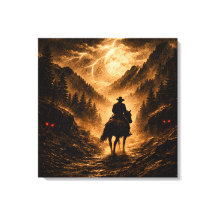 Stormy Departure: Gothic Mountain Pass