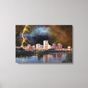 Lienzo Stormy Richmond Skyline