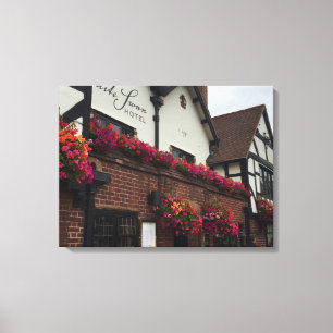 Lienzo Stratford On Avon England Reino Unido Tudor Hotel
