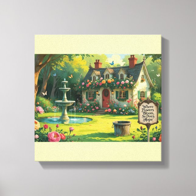 Lienzo Stretched Canvas Print-Inspirational Quote. (Anverso)