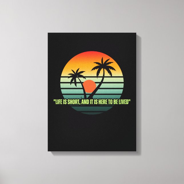 Lienzo Stretched Canvas Print,Motivational Quote Wall Art (Anverso)