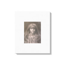 Stretched Canvas Print of Mosa, Mohave Child
