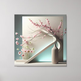 Lienzo Structured Bloom in Green