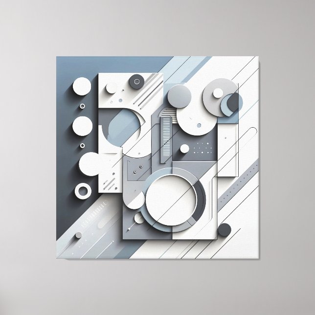 Lienzo Structured Dimensional Flow (Anverso)