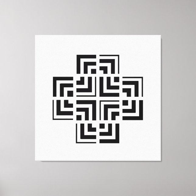 Lienzo Structured Geometry | Modern (Anverso)