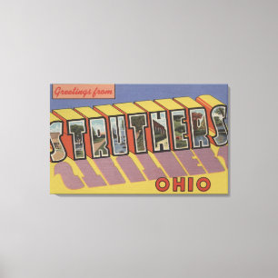 Lienzo Struthers, Ohio - Escenas de letras grandes