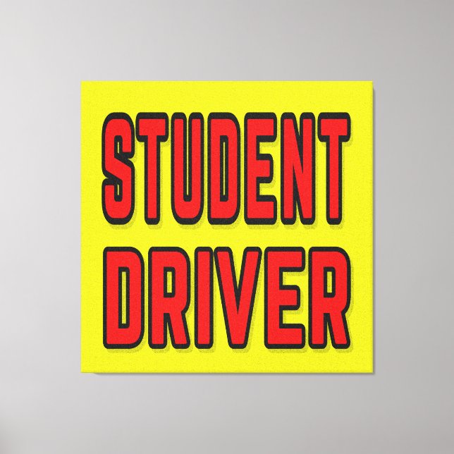 Lienzo Student Driver (Anverso)