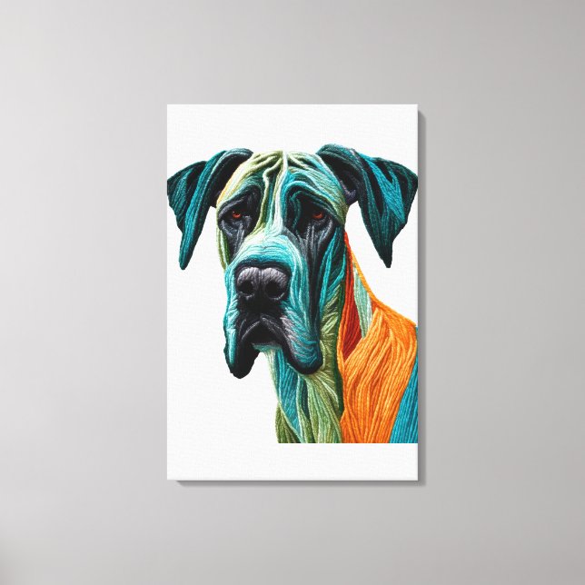 Lienzo Stunning artistic Great Dane artwork (Anverso)