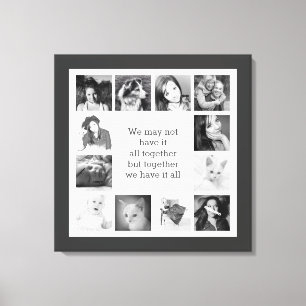 Lienzo Su collage de fotos del personalizado de los