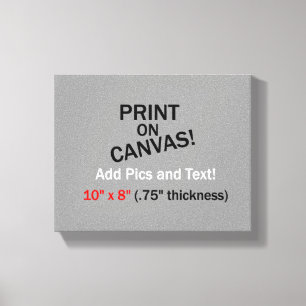 Lienzo Su imagen en lona - 10" x 8" (.75" densamente)