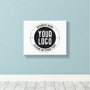 Lienzo Su logotipo o diseño comercial   Texto editable en