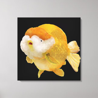 Lienzo Su Majestad Golden Ranchu Gold Fish