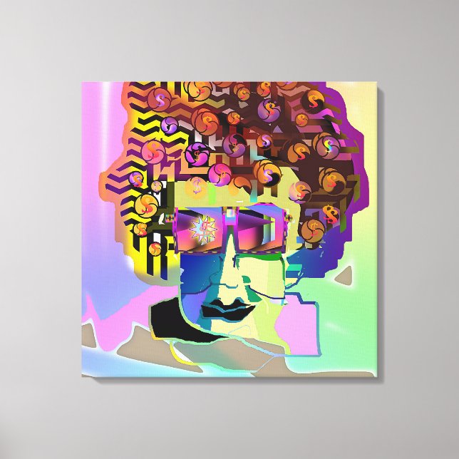 Lienzo Su Mente Está En El Dinero (Anverso)