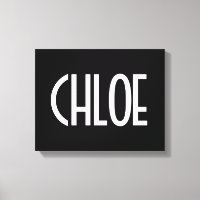 Su nombre, negrita Texto blanco | Negro