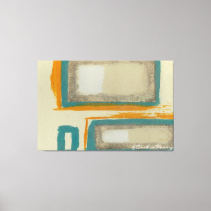 Lienzo Suave y audaz abstracto inspirado en Rothko