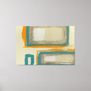 Lienzo Suave y audaz abstracto inspirado en Rothko firmad